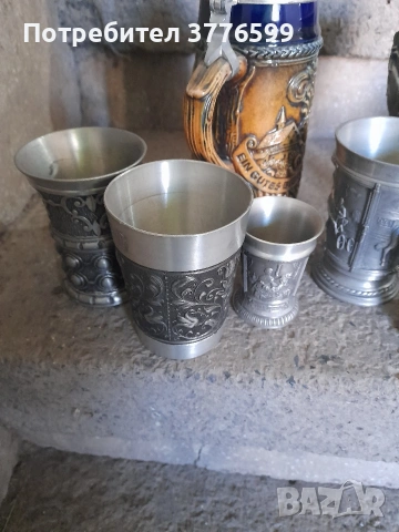 Колекционерски чаши и халби от калай, снимка 4 - Антикварни и старинни предмети - 54096088