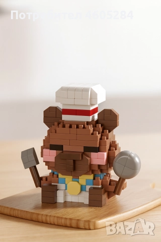 Мини-конструктор „Капибара готвач“, снимка 4 - Конструктори - 51841020