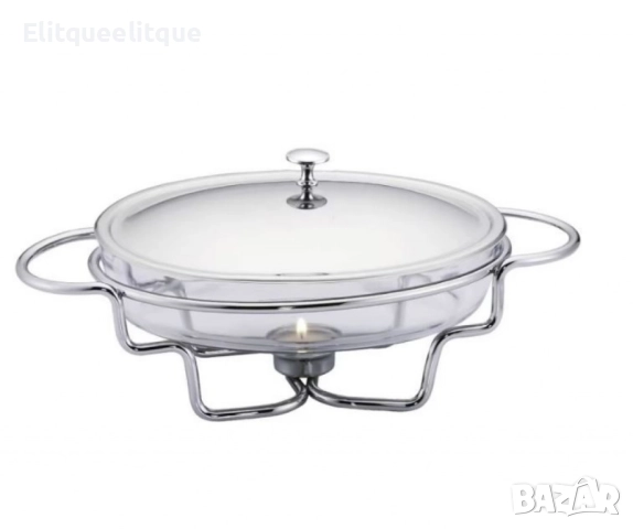 Съд за затопляне Bohmann, 1.6 л., Стоманен капак, Стъкло, Инокс, снимка 3 - Съдове за готвене - 52393789