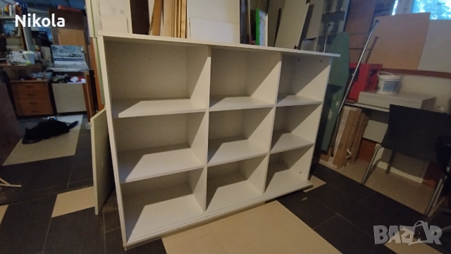 Шкаф - етажерка с 9 рафта 115/45/150 ПДЧ бял, снимка 9 - Шкафове и рафтове - 51789026