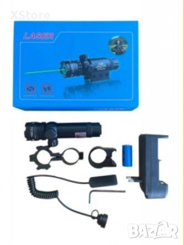 Зелен лазерен с батерия и USB зареждане - Прецизност и удобство в едно
