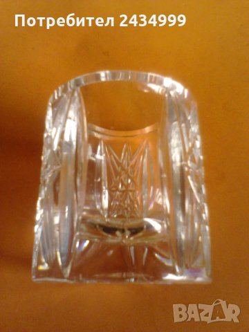 Продавам кристален свещник на БОХЕМИЯ., снимка 3 - Други - 30742695