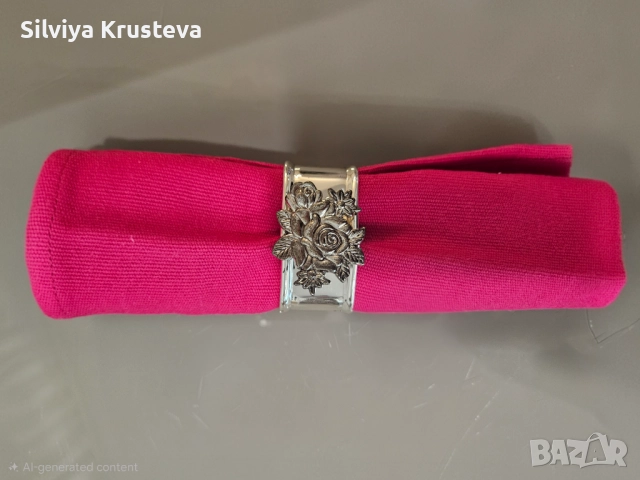 Салфетки от плат и пръстени за салфетки