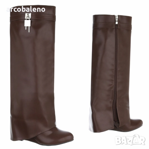 Дамски боти на висок ток, 3цвята , снимка 6 - Дамски боти - 51716484