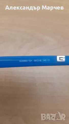 Guess GU6893 Унисекс слънчеви очила нови, размер 58-16-145, огледално синьо, снимка 4 - Слънчеви и диоптрични очила - 56131617