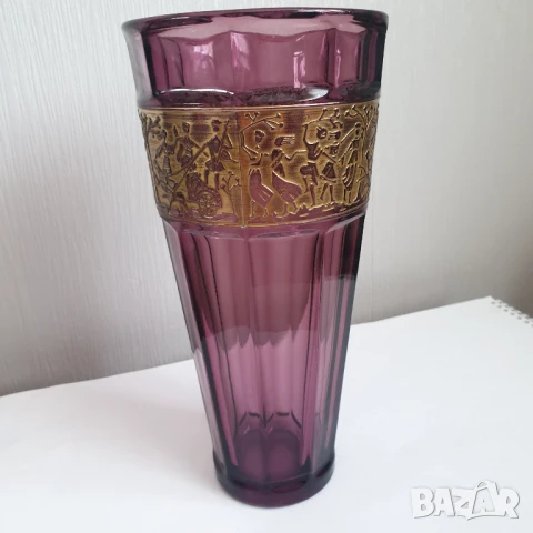 Аметистовата ваза на Лудвиг Мозер , снимка 5 - Антикварни и старинни предмети - 50502540