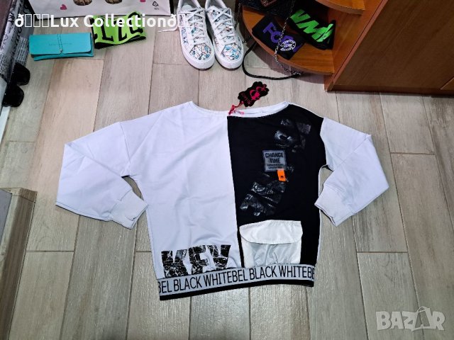 Дамска бяла блуза с джоб, снимка 5 - Спортни екипи - 40377581