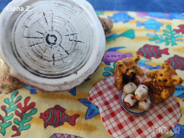 Симпатичен винтидж чайник с мечета Paul Cardew, снимка 10 - Колекции - 52344618