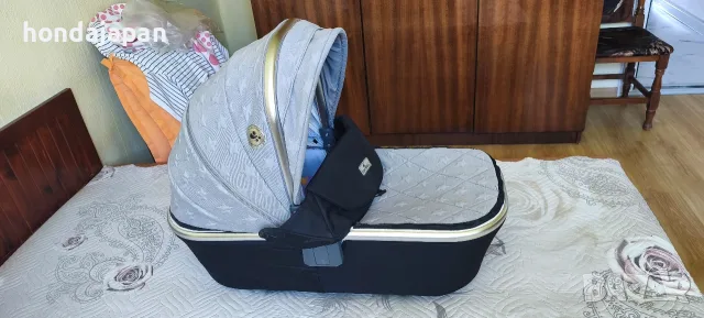 Бебешка количка Lorelli Rimini 3в1 сиво и черно, снимка 11 - Детски колички - 54584315