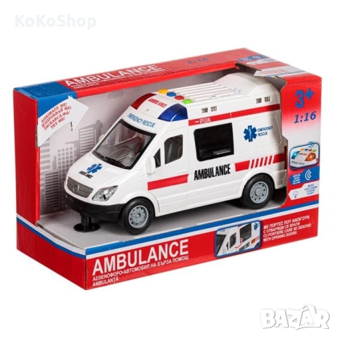 Детска линейка със звук и светлини/линейка, снимка 2 - Коли, камиони, мотори, писти - 53054769