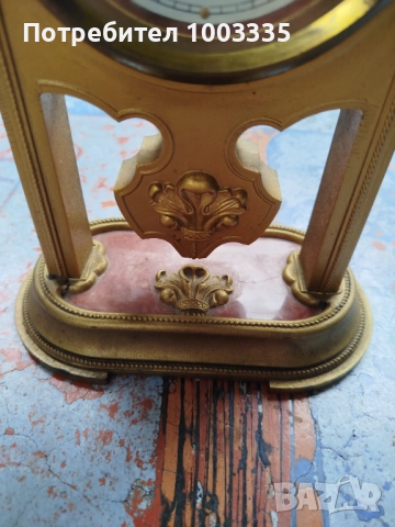 Настолен часовник Янтар-кварц , снимка 6 - Антикварни и старинни предмети - 51718131