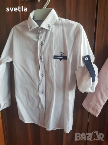 Риза с дълъг ръкав,който се навива и става на къс , снимка 2 - Детски ризи - 30050328