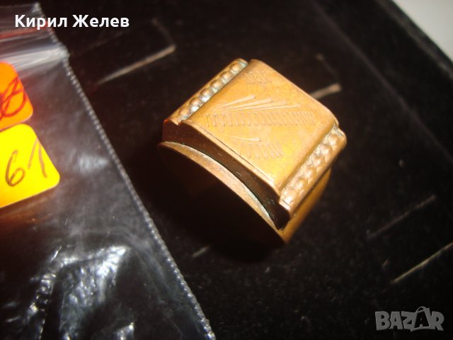 СТАР МЕДЕН РЪЧНО ОРНАМЕНТИРАН ВИНТИДЖ ПРЪСТЕН 73161, снимка 2 - Антикварни и старинни предмети - 30276082