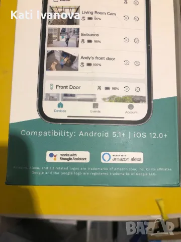  IP Автономен безжичен  комплект за видеонаблюдение WUUK Wireless Cam Pro Kit 2бр. камери с батерия, снимка 9 - IP камери - 47285709