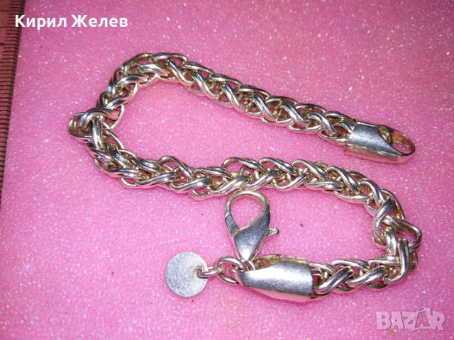 КРАСИВА ВИНТИДЖ АРТ МОДЕЛ СРЕБЪРНА ГРИВНА СРЕБРО 925 РЯДКА ПЛЕТКА 43248, снимка 12 - Гривни - 44390425