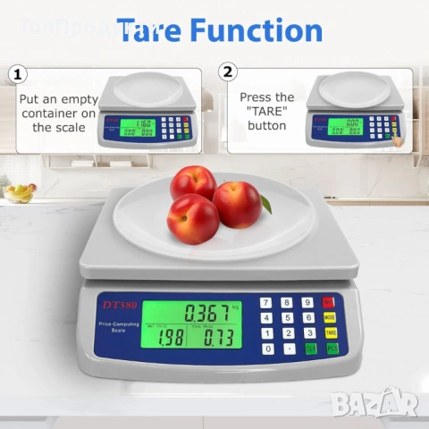 Мини електрическа везна 30 кг DT-580, снимка 6 - Електронни везни - 53147798