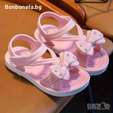 Детски силиконови сандали с панделка, снимка 2 - Детски сандали и чехли - 53033507