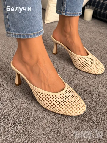 Дамски плетени чехли ZARA – елегантен модел