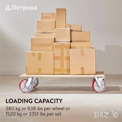 Тежкотоварни въртящи се колела GBL – комплект 4 бр. (със спирачки), снимка 5 - Индустриална техника - 53984060