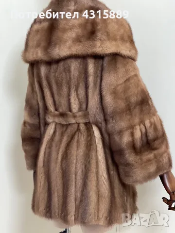 Палто естествен косъм норка