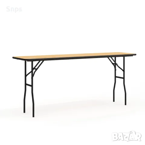 Сгъваема маса за обучение и събития от махагон, цвят меламинкафява, снимка 10 - Маси - 49615317