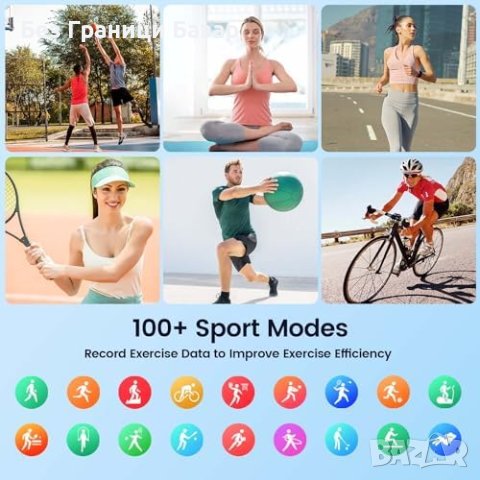 Нов Умен Часовник TAOPON - Монитор на Съня, Съвместим с IOS/Android, снимка 3 - Смарт гривни - 44262079