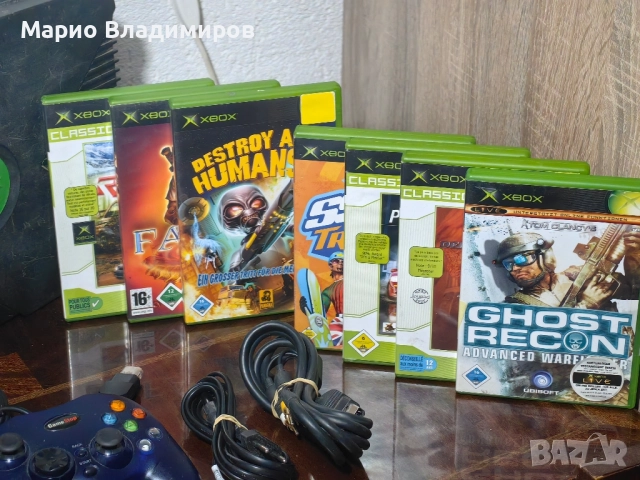 Xbox classic пълен комплект + игри, снимка 3 - Xbox конзоли - 51665563
