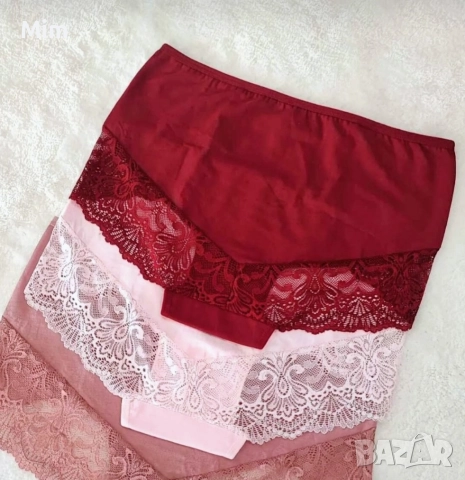 2XL/3XL Еластична бикина в червено и розово 