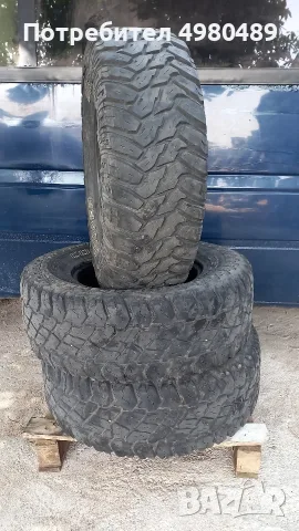 3 броя 285 70 17 offroad гуми марка COOPER дот20 10-12мм грайфер без лепенки 