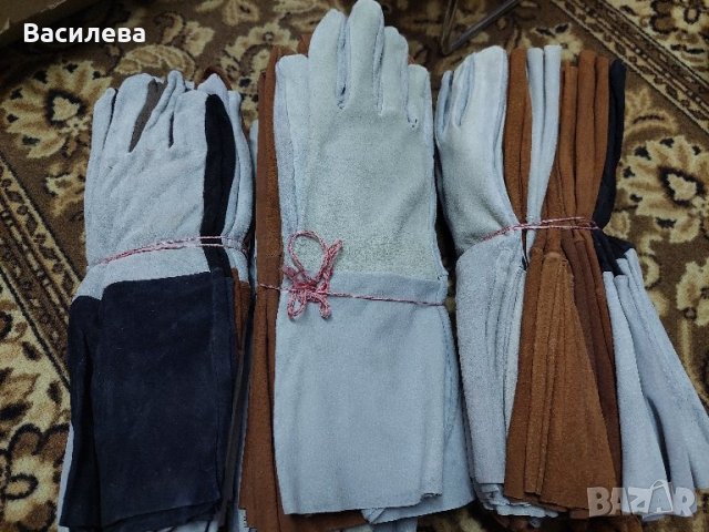 Работни ръкавици заварчици естествена кожа