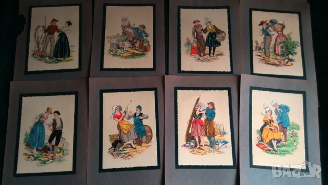 Рекламни изображения на фармацевтична компания LA TOURAINE от 1930 г., FLUDIOSE, върху хартиена подл, снимка 4 - Антикварни и старинни предмети - 51263589