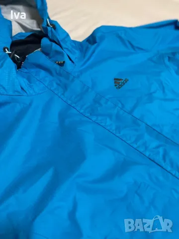 Синя ветровка adidas унисекс мъжка дамска, снимка 2 - Якета - 47592758