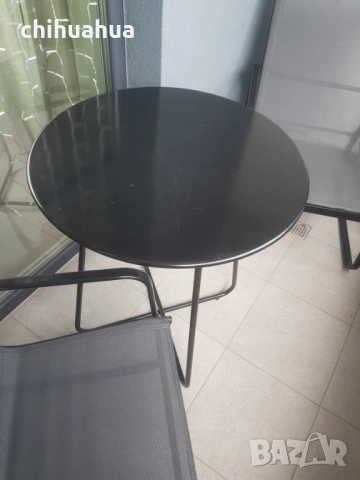 КАТО НОВИ - Маса и два стола за тераса / градина, снимка 2 - Градински мебели, декорация  - 54237081