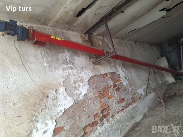 Индустриален шнек 12 метра с мотор и редуктор, снимка 2 - Други машини и части - 53247982