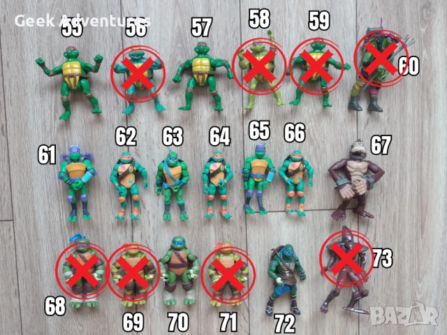 Екшън Фигурки Teenage Mutant Ninja Turtles TMNT Костенурките Нинджа, снимка 5 - Колекции - 47235429