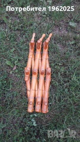 Старинна Дървена Закачалка за стена, снимка 2 - Антикварни и старинни предмети - 37010534