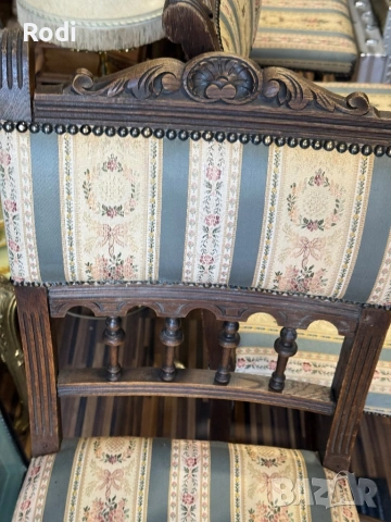 красив ретро комплект от 6 баварски стола, снимка 4 - Антикварни и старинни предмети - 54180870