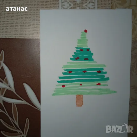 Рисувам  коледни картички, снимка 4 - Други стоки за дома - 56436001