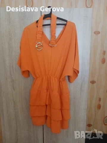 Рокля полиестър чисто нова , снимка 2 - Рокли - 50874045