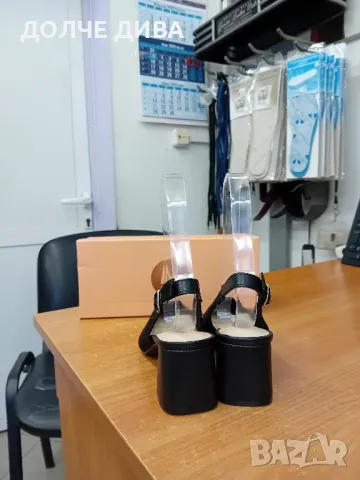 Дам.сандали м5075 бежаво и черно , снимка 3 - Сандали - 49413946