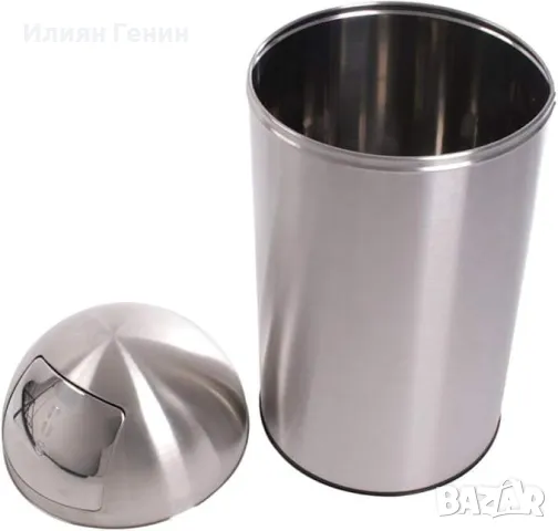 Метално кошче с въртящ се капак 50л, снимка 4 - Други - 47777952