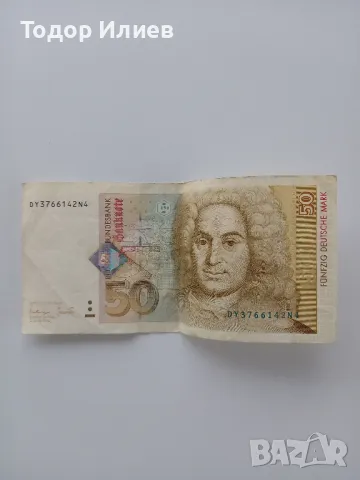 50 западно германски дойче марки, снимка 2 - Нумизматика и бонистика - 48893163
