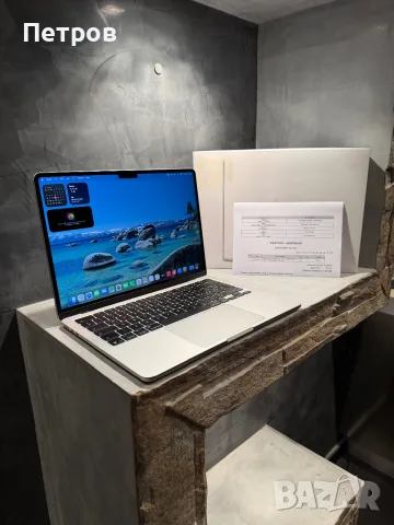КАТО НОВ Macbook Air M4 13.6" 24 RAM, 512 SSD Silver + Гаранция