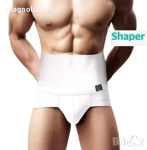 Мъжки слипове бельо с висока талия основен слой, стегнат корем, снимка 3 - Бельо - 48450692