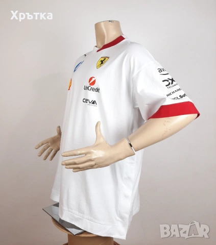 Puma Scuderia Ferrari Miami GP - Оригинална мъжка тениска р-р XL, снимка 5 - Тениски - 54167614