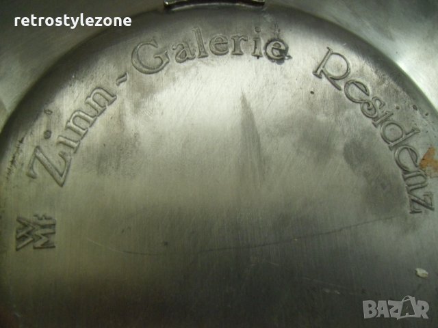 № 5550 старо метално пано WMF  - надпис / печат / маркировка  - диаметър 23 см , снимка 5 - Други ценни предмети - 33889351