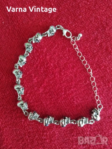 Гривна с черепи. CROOP., снимка 2 - Гривни - 51080172