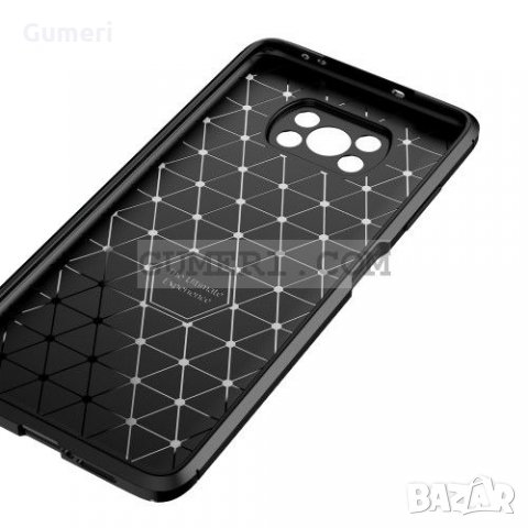Xiaomi Poco X3 Карбонов удароустойчив гръб , снимка 3 - Калъфи, кейсове - 31814414