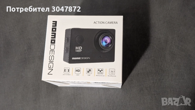 Momo Design ВОДОУСТОЙЧИВА ЕКШЪН КАМЕРА - 1080p, 12MP, microSD, снимка 3 - Камери - 51441052