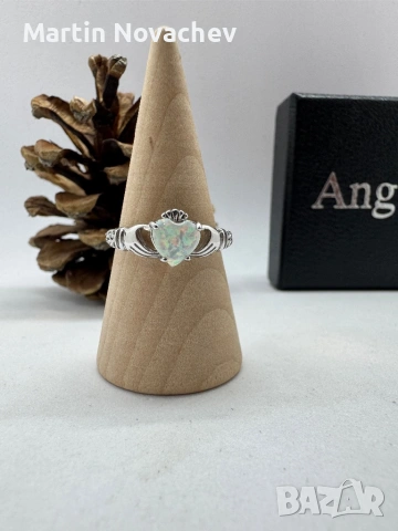 Сребърен пръстен със сърце , снимка 3 - Пръстени - 54062895